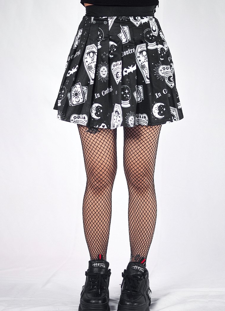 Night Reading Pleated Skirt - In Control Clothing