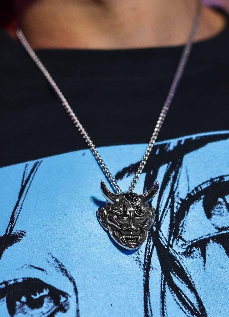 Oni Stainless Steel Necklace - In Control Clothing