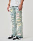 Pastel Straight Fit Denim Jeans - In Control Clothing
