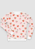 Peachy Delight Crew Neck Women's Sweatshirt - In Control Clothing