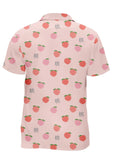 Peachy Delight Short Sleeve Button Up Shirt - In Control Clothing