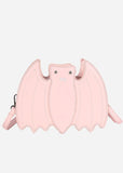 Pink Pastel Goth Bat Crossbody Bag - In Control Clothing