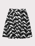 Plus Size Bat Pattern Flare Skirt - In Control Clothing