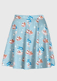 Plus Size Cartoon Cow Milk Kawaii Skirt - In Control Clothing