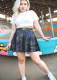 Plus Size Glitchcore Aesthetic Anime Skirt - In Control Clothing