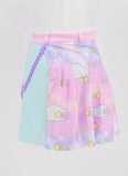 Plus Size Kawaii Fairy Kei Chain Pleated Skirt - In Control Clothing