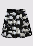 Plus Size Night Sky Pleated Skirt - In Control Clothing