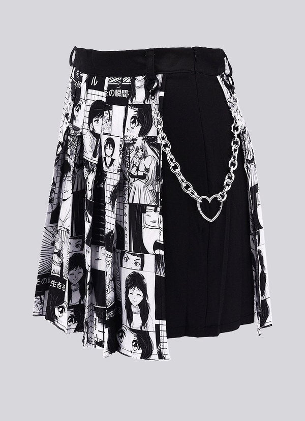 Plus Size No Drama Manga Chain Skirt