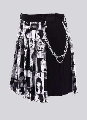 Plus Size No Drama Manga Chain Skirt