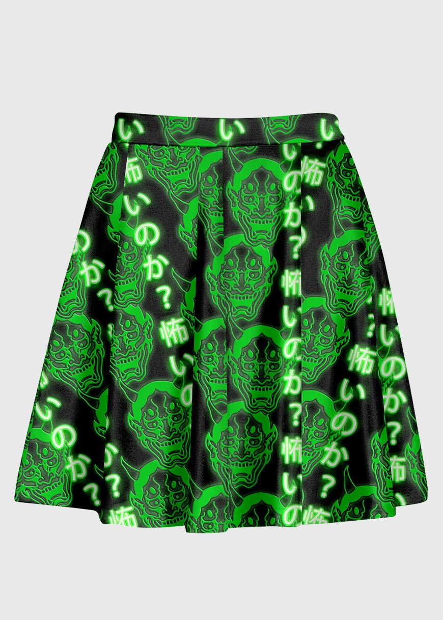 Plus Size Oni Digital Matrix Cyber Rave Skirt - In Control Clothing