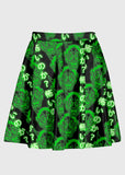Plus Size Oni Digital Matrix Cyber Rave Skirt - In Control Clothing