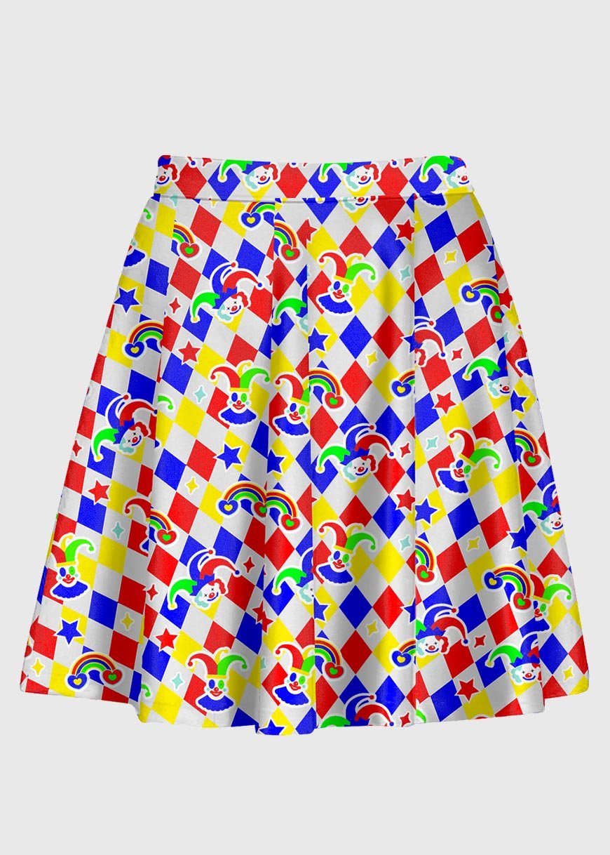 Plus Size Primary Color Clowncore Skirt - In Control Clothing