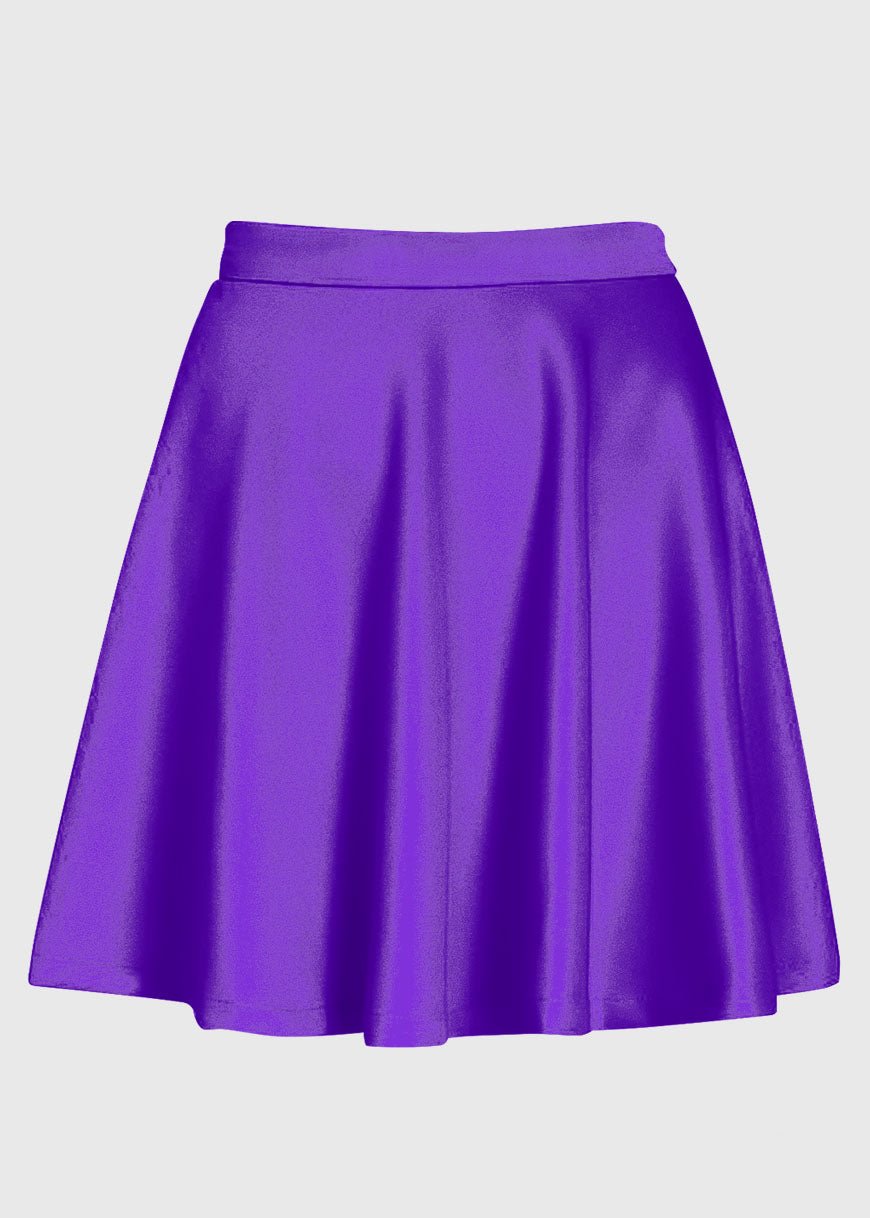 Plus Size Purple High Waist Skirt - In Control Clothing