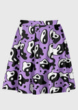Plus Size Purple Yin And Yang Trippy Raver Skirt - In Control Clothing