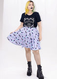 Plus Size Queen Darkness Flared Skirt - In Control Clothing