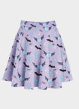 Plus Size Queen Darkness Flared Skirt - In Control Clothing