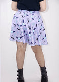 Plus Size Queen Darkness Flared Skirt - In Control Clothing