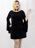 Plus Size Sabrina Bell Gothic Dress - In Control Clothing