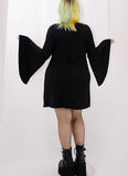 Plus Size Sabrina Bell Gothic Dress - In Control Clothing