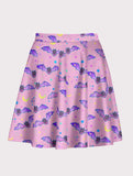 Plus Size Spooky Cute Bat Flare Skirt - In Control Clothing