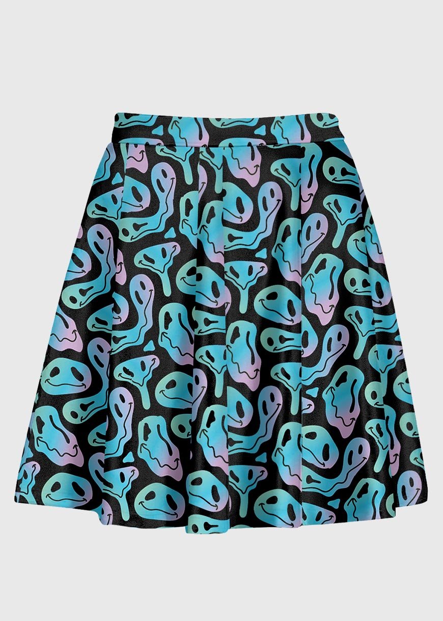 Plus Size Tirppy Smiley Face Skirt - In Control Clothing