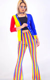 Primary Color Flare Bottoms - In Control Clothing