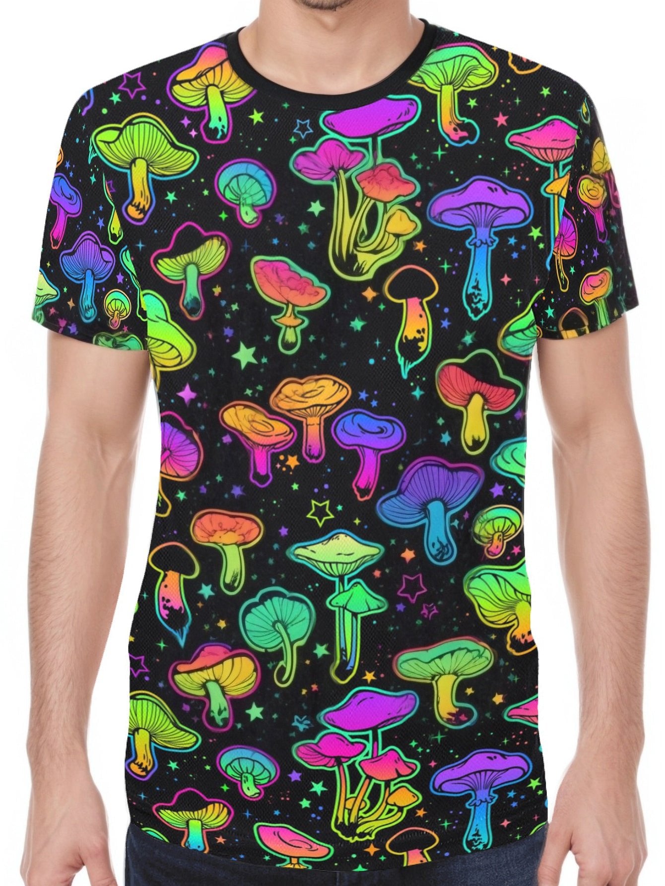 Psychedelic Mushrooms Raver Shirt - In Control Clothing