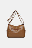 PU Leather Stud Detail Shoulder Bag - In Control Clothing