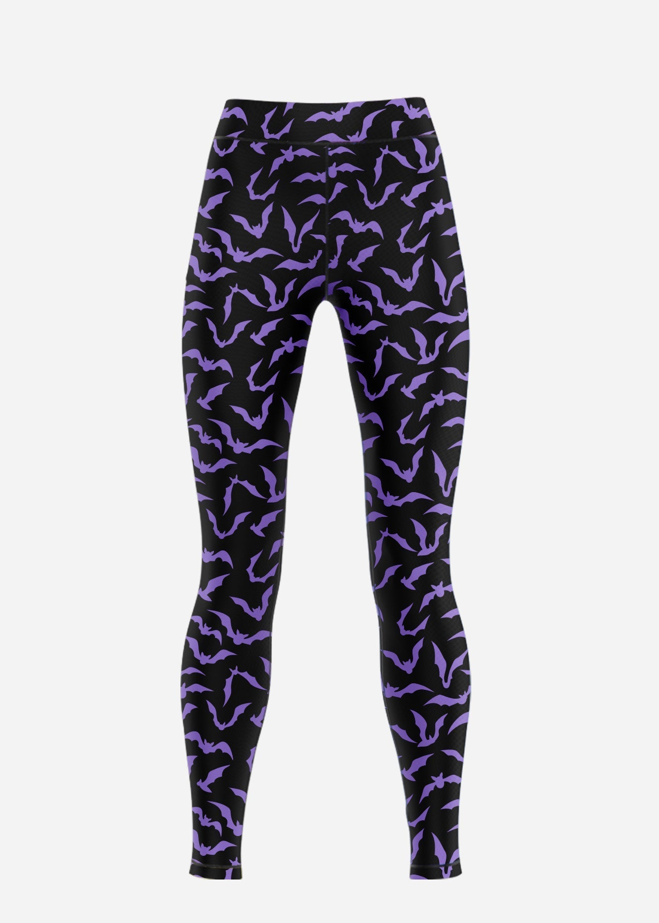 Purple Bat Leggings Low Rise Leggings - In Control Clothing