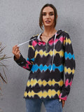 Quarter Zip Rave Psychedelic Hoodie - In Control Clothing
