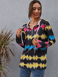 Quarter Zip Rave Psychedelic Hoodie - In Control Clothing