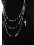 Quartz Crystal Stone Pendant Chain - In Control Clothing