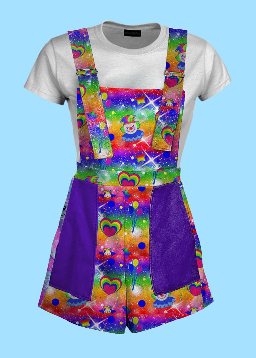 Rainbow Party Clowncore Overalls - In Control Clothing
