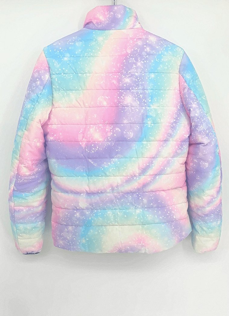 Rainbow Pixel Puffer Jacket - In Control Clothing