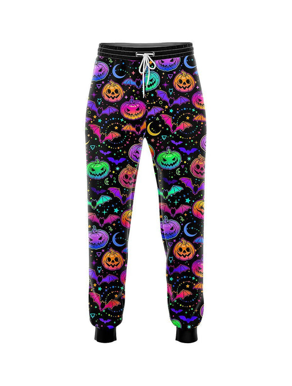 Rainbow Pumpkin Pattern Joggers