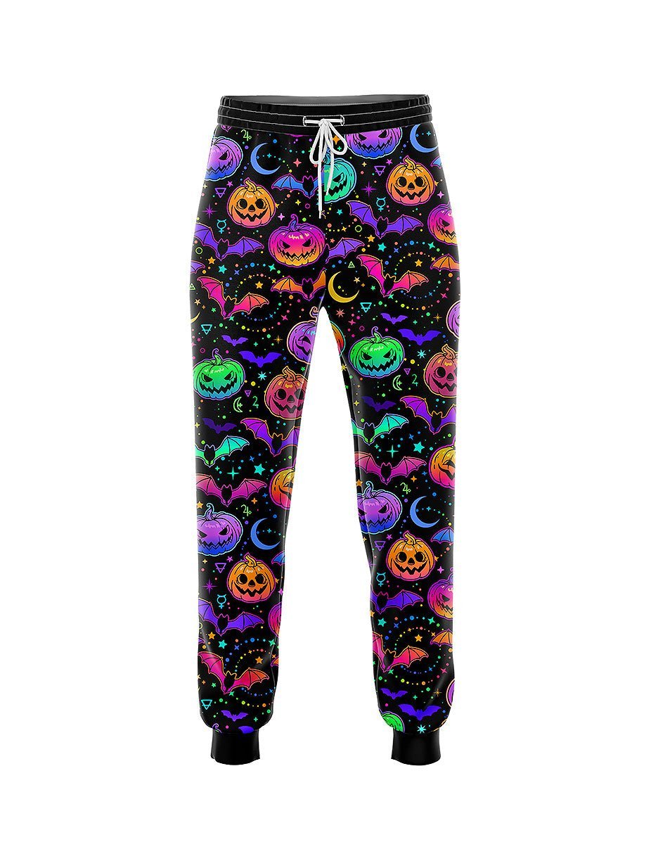 Rainbow Pumpkin Pattern Joggers - In Control Clothing