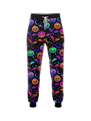 Rainbow Pumpkin Pattern Joggers