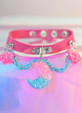 Raspberry Galaxy Choker Necklace - In Control Clothing