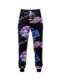 Retro Glitch Anime Joggers - In Control Clothing