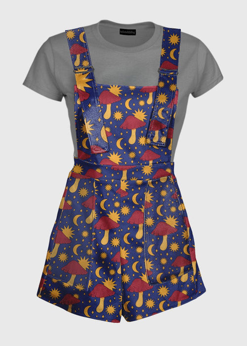 Retro Grunge Celestial Overalls
