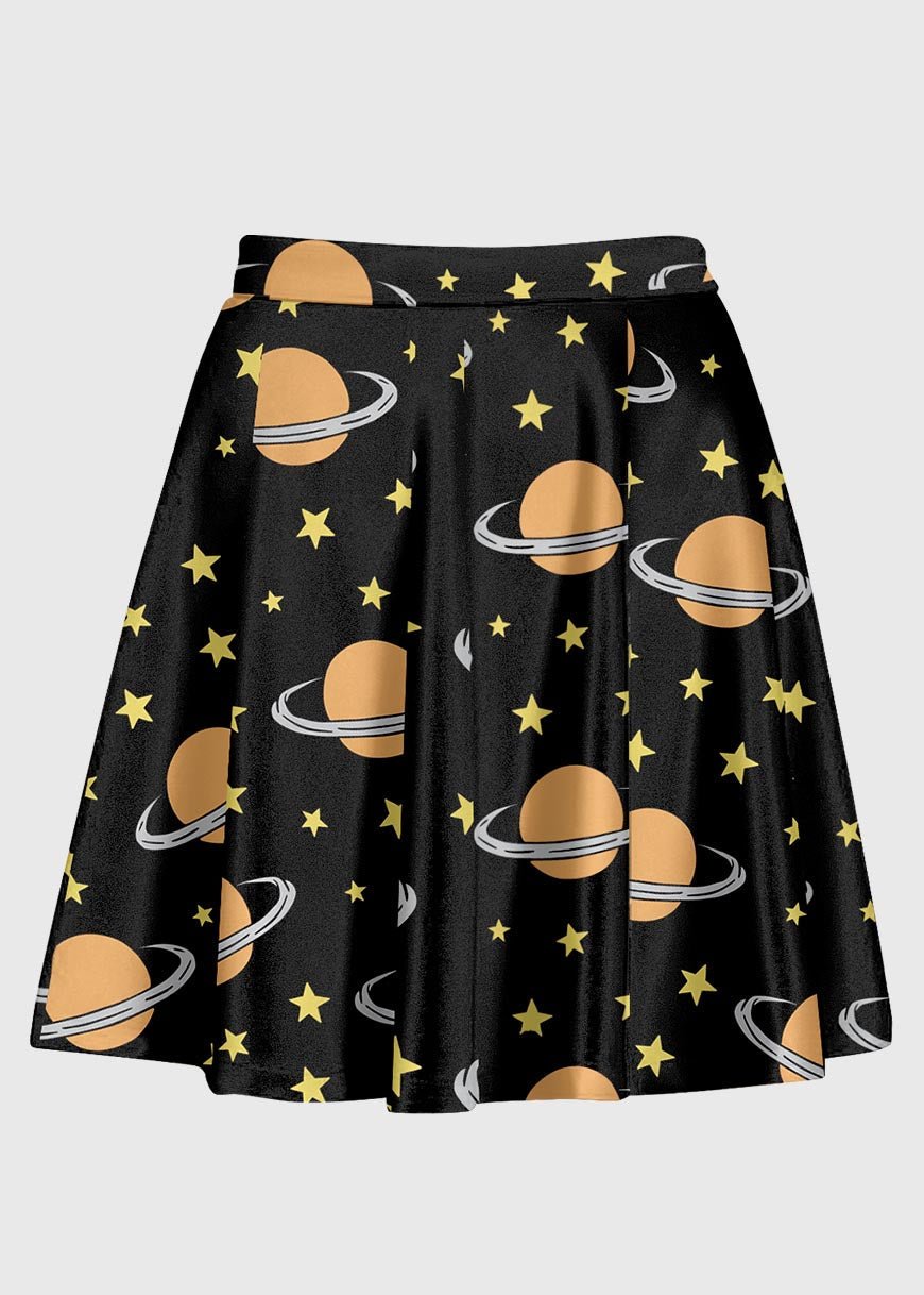 Saturn Planet Universe Skirt - In Control Clothing