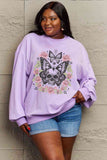 Skull Butterfly Graphic Academia Sweatshirt - In Control Clothing