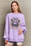 Skull Butterfly Graphic Academia Sweatshirt - In Control Clothing
