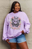 Skull Butterfly Graphic Academia Sweatshirt - In Control Clothing