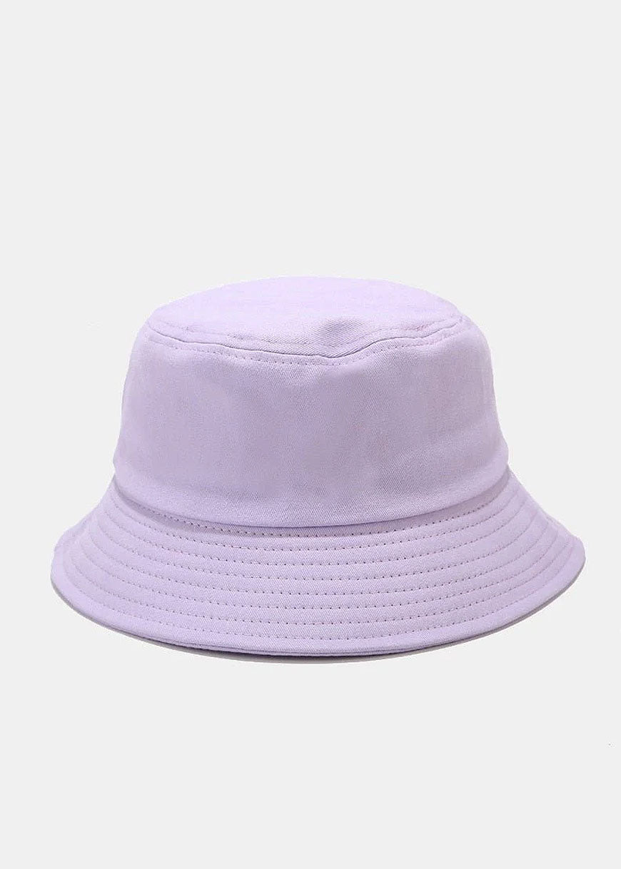 Solid Color Cotton Acubi Aesthetic Bucket Hat - In Control Clothing