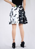 Split Bat Flare Skirt - In Control Clothing