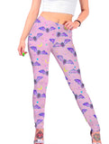 Spooky Cute Bat Pattern Leggings - In Control Clothing