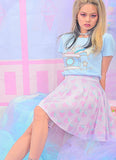 Strawberry Pattern Flared Skirt - In Control Clothing