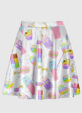 Sugar Galaxy White Flare Skirt - In Control Clothing