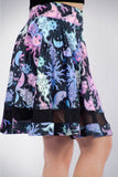 Sun And Moon Mesh Skirt - In Control Clothing